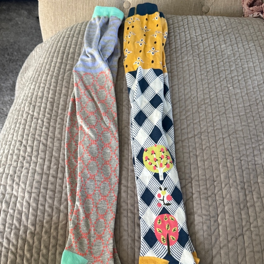 Matilda Jane tights. Like new. Size 8-10. 2 pairs.